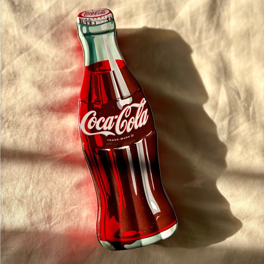 Coca-Cola Shaped Metal Tin Box